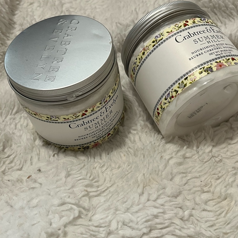 Crabtree & Evelyn Summer Hill Nourishing Body Butter Set of 2 - Picture 6 of 8